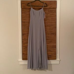 Grey bridesmaid dress